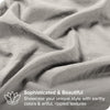 Bare Home Sandwashed Bedding Duvet Cover - Queen Size - Premium 1800 Ultra-Soft Brushed Microfiber - Easy Care (Queen, Sandwashed Fog)