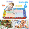 Alago Aqua Coloring Mat,Kids Toys Large Water Painting Mat,Toddlers Doodle Pad with 4 Colors,Gifts for Girls Boys Age 3 4 5+ Years Old,4 Pens,Drawing Molds and Booklet Included