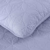 Chezmoi Collection Florenz 3-Piece Ultrasonic Medallion Quilting Oversized Bedspread Coverlet Set, King, Lavender