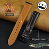 vinacreations 20mm Dark Brown Alligator Watch Band Men Quick Release Black Buckle Crocodile Belly Leather Replacement Strap Wristwatch Band Handmade Vietnamese DH-03B-20MM