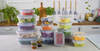 fullstar 50-piece Food storage Containers Set with Lids, Plastic Leak-Proof BPA-Free Containers for Kitchen Organization, Meal Prep, Lunch Containers (Includes Labels & Pen)